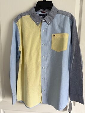 NWT Tommy Hilfiger Boys' Shirt, Cotton, Size L (14–16)
